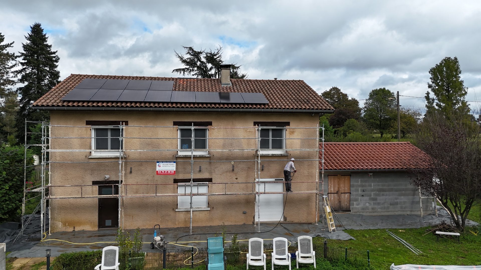 facade en cours de ravalement