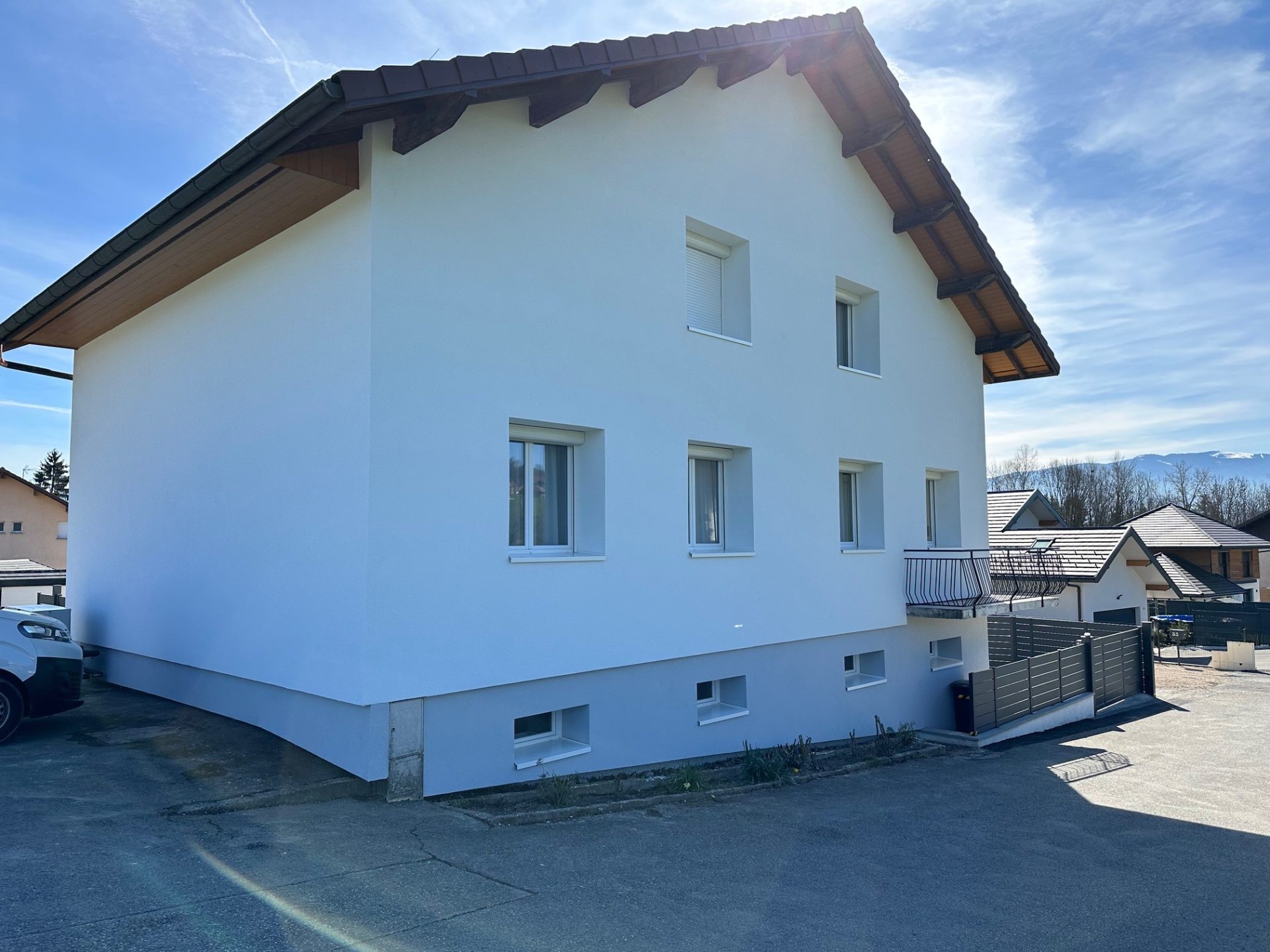 photo facade poisy 74330 apres isolation thermique exterieure