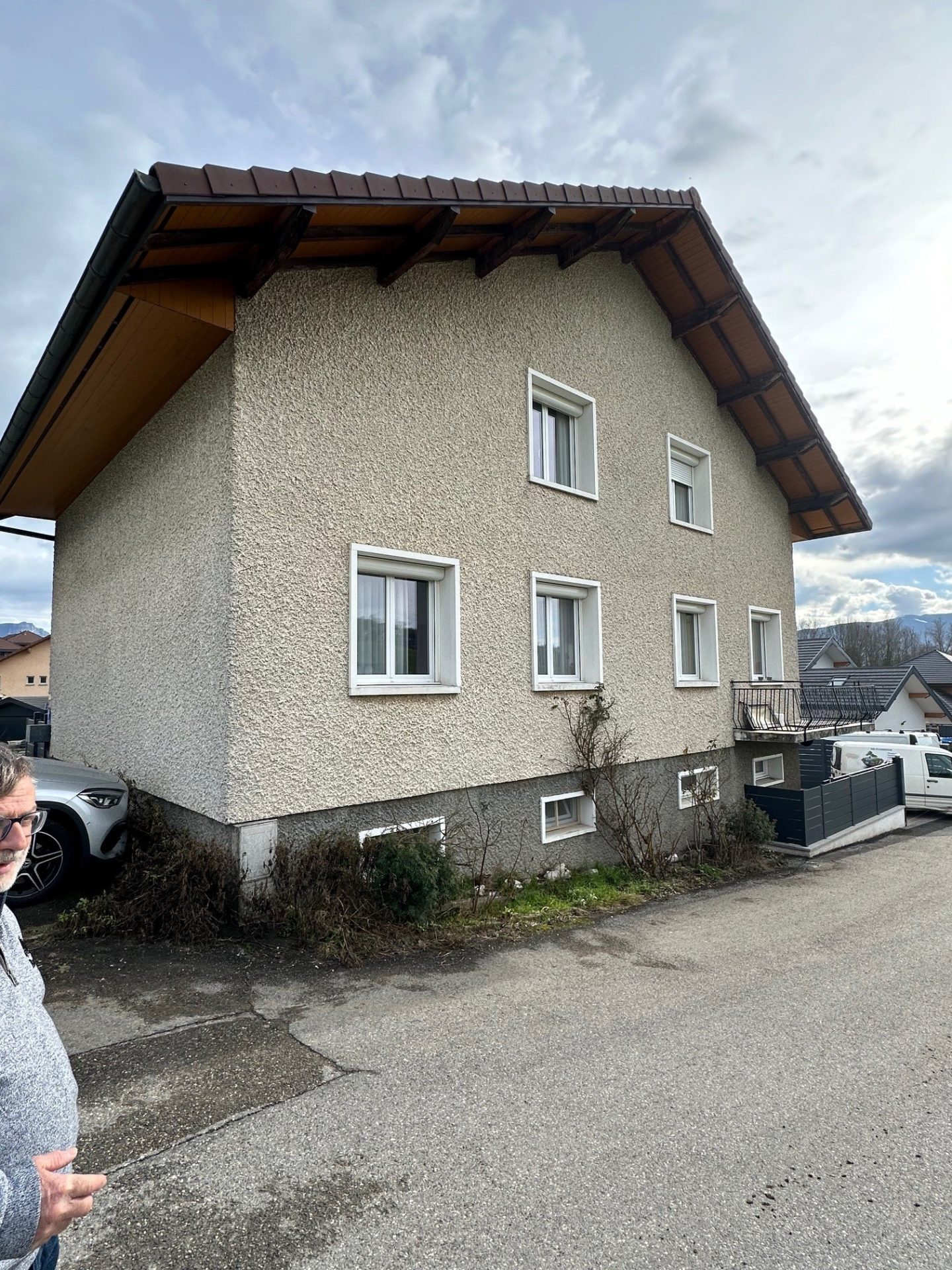 photo facade poisy 74330 avant isolation thermique exterieure